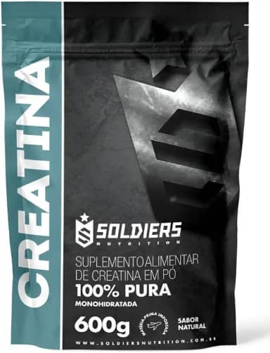 Creatina Monohidratada 600g - 100% Pura Importada - Soldiers Nutrition