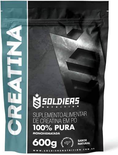 Creatina Monohidratada 600g - 100% Pura Importada - Soldiers Nutrition