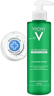 Vichy Normaderm Gel de Limpeza Profunda, para Pele Mista a Oleosa, com Ácido Glicólico e Salicílico, Controla Oleosidade, Elimina Impurezas e Desobstrui Poros, 300g