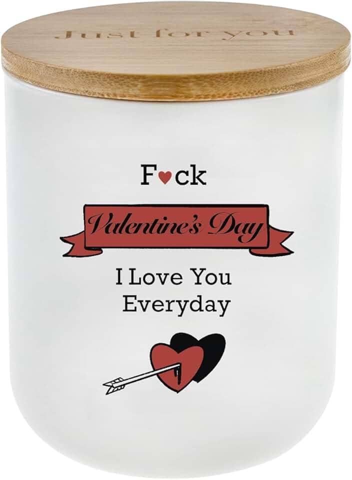 Presentes de Dia dos Namorados para ela, Presentes de Dia dos Namorados para mãe, namorada, esposa, ideias divertidas de presentes para mulheres dele / namorado/marido, velas de coco de baunilha (326 g)