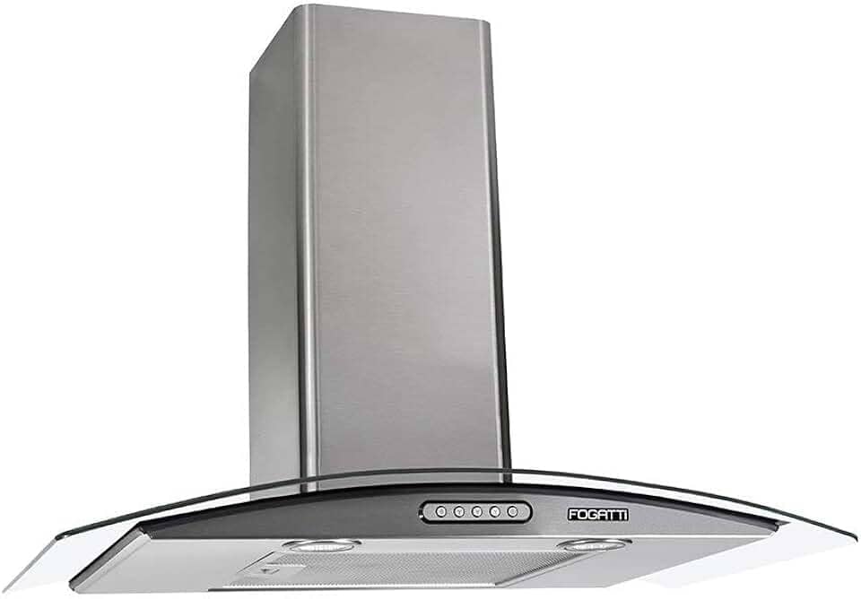 COIFA DE PAREDE Fogatti VIDRO CURVO DUTO SLIM INOX 70CM 220V