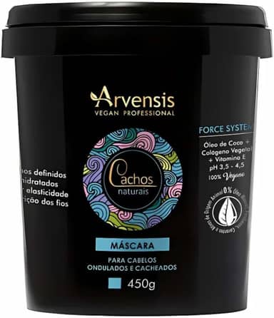 Arvensis – Máscara Capilar Cachos Ondulados/Cacheados 450g | Hidratação, Definição, Suavidade, Vegana, Para Ondulados