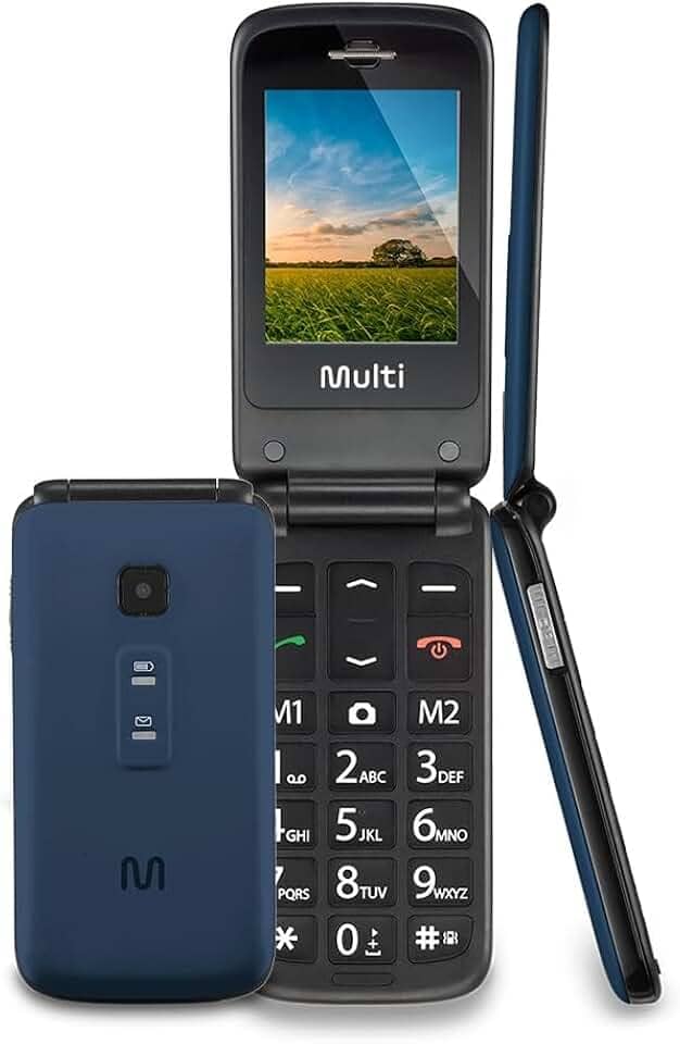 Celular Flip Vita Multilaser Dual Chip MP3 Azul - P9020