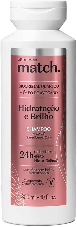 O BOTICARIO MATCH SHAMPOO HIDRATACAO E BRILHO 300ml