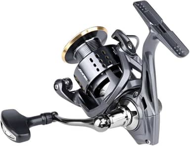 Molinete para Pesca Marinha Sem Folga - Ultra Leve com Estrutura Metálica, 20kg Arrasto Suave Carretilha para Pesca, Anti-Corrosão - Molinete Rotativo Resistente para Água Salgada