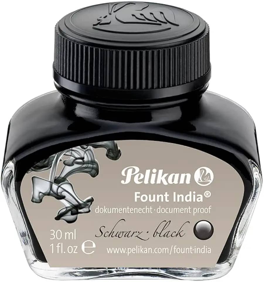 Tinta Nanquim, Pelikan Fount India, Preto, 30ml