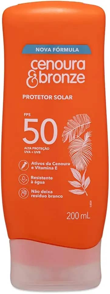 Protetor Solar FPS 50 Cenoura & Bronze 200ml