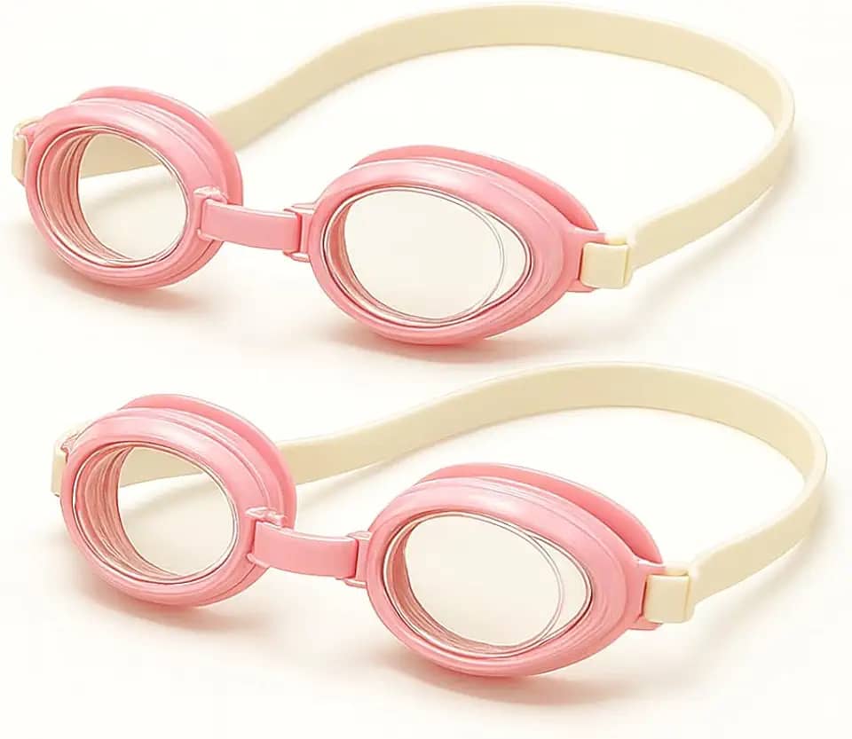 Kit com 2 Óculos de Natação INFANTIL, Ajustável, para crianças, Piscina, Verão