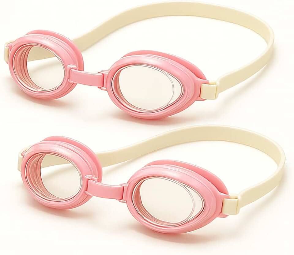 Kit com 2 Óculos de Natação INFANTIL, Ajustável, para crianças, Piscina, Verão