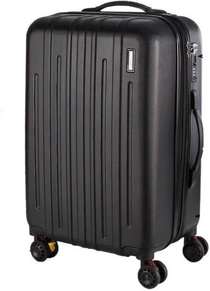 Mala de Bordo em ABS Com 4 Rodas 360 - AeroMalas Chile (Preto)