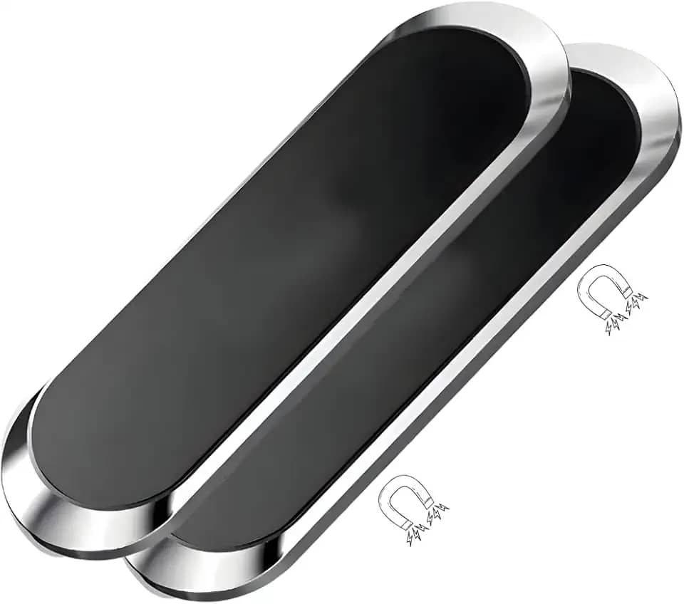 Suporte Magnético para Celular Veicular – Base Adesiva 3M, Ultra Firme, Compatível com Todos os Celulares/GPS/Universal/Porta objetos Metálicos - Compacto E Resistente.