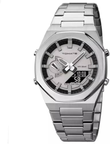 Relogio Masculino Estiloso de Pulso – Analógico e Digital, Luxo Moderno, Design Impactante