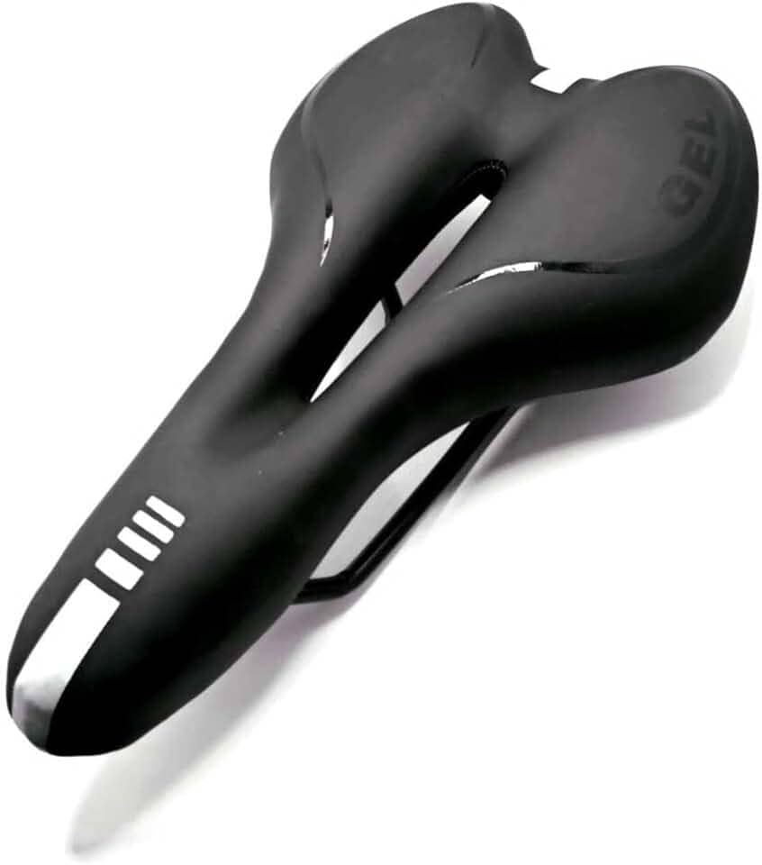 Selim Gel Bike Bicicleta Mtb Sport Vazado 275 X 155mm Anti-prostático Ergométrica Confortável