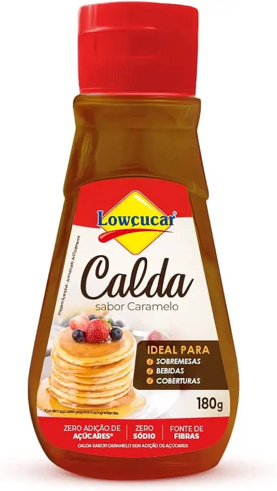 Calda Sabor Caramelo Zero Adicao De Acucares 180g