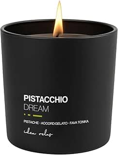 Vela aromática perfumada PISTACCHIO DREAM, IDEA VELAS 200g, cera vegetal