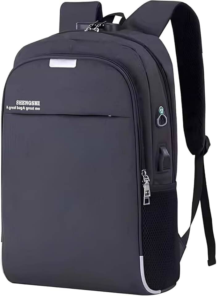 Mochila Executiva Unissex para Notebook até 15.6” - com Entrada USB e Passa-fio para fone – Ideal para Faculdade, Trabalho e Viagens – Antifurto, Resistente e Confortável