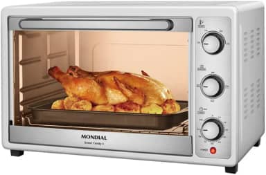MONDIAL Forno Elétrico 52L Grand Family II, Branco/Inox, 1800W, 110V - FRN-52-W
