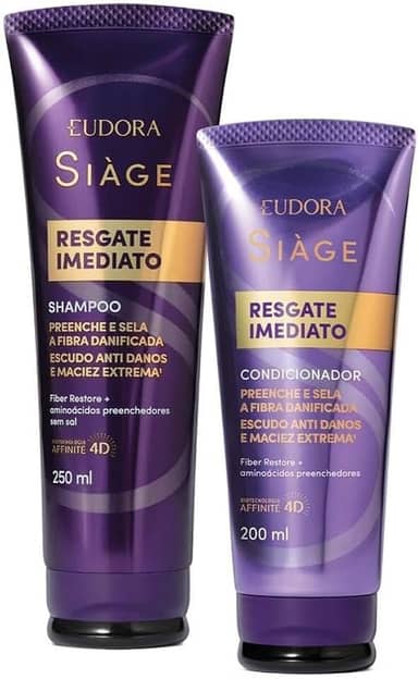 Combo Siàge Resgate Imediato: Shampoo 250ml + Condicionador 200ml