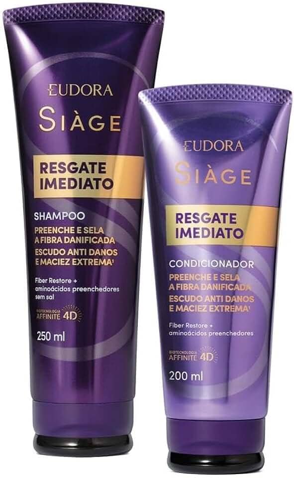 Combo Siàge Resgate Imediato: Shampoo 250ml + Condicionador 200ml
