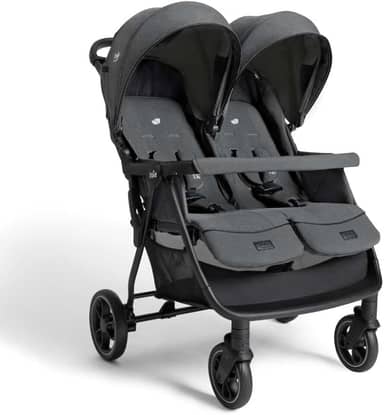 Carrinho de Bebê Para Gêmeos Estrella Chumbo Ebony - Joie