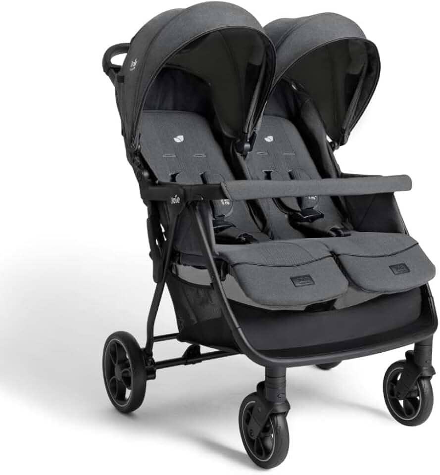 Carrinho de Bebê Para Gêmeos Estrella Chumbo Ebony - Joie
