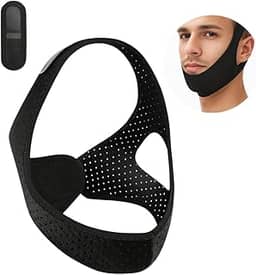 Máscara Anti Ronco Ajustável – Suave e Respirável para Dormir Melhor, Solução Confortável para Ronco, Alívio de Boca Seca