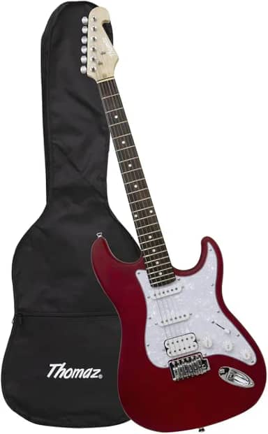 Kit Guitarra Elétrica TEG 320 Vermelho com Capa Thomaz
