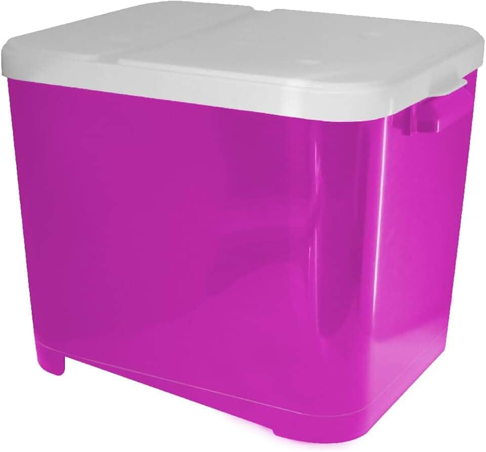 Furacão Pet Porta Ração Rosa Para 15 Kgs -
