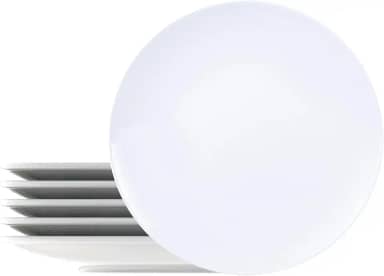 Kit Prato Raso Tramontina Leonora em Porcelana 25 cm 06 Peças