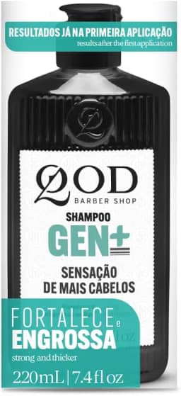 QOD Barber Shop - Shampoo Fortalecedor dos Fios GEN+, 220ml