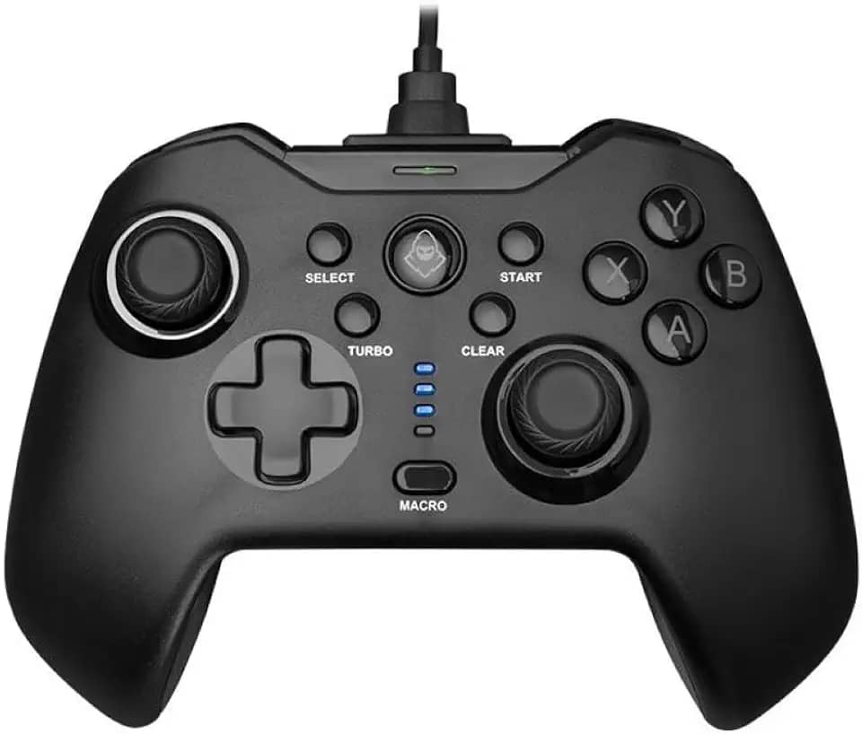 Controle Gamer Mancer RCW99 | PC/Switch / PS3 / Android | Turbo & Clear | Vibração Dupla | Preto | MCR-RCW99-W01