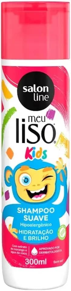 Salon Line, Shampoo, Meu Lisinho Kids, Imaginação e Diversão, Vegano - Cabelos Lisos, 300 ml