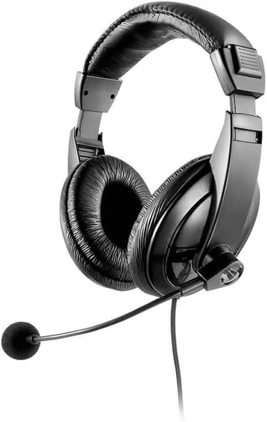 Headset Giant Conexão P2 Cabo de 190cm Cancelamento de Ruído Controle de Volume Driver 40mm Potência 20mw Microfone Flexível Preto - PH049