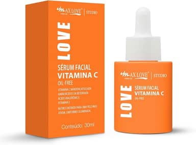 Sérum Facial Vitamina C Oil-Free - Max Love Anti-idade, Pele Iluminada