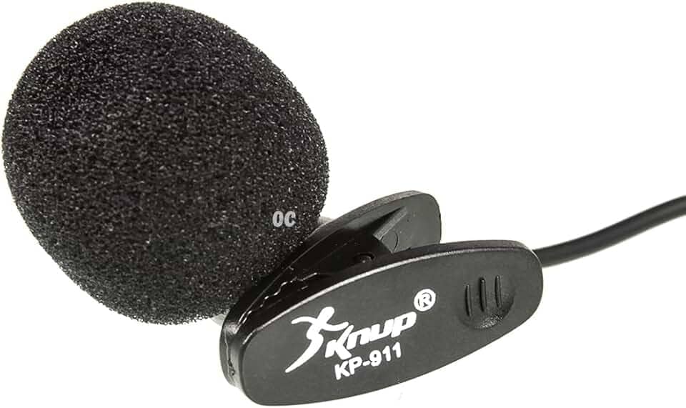 Microfone de Lapela com Fio KNUP KP911