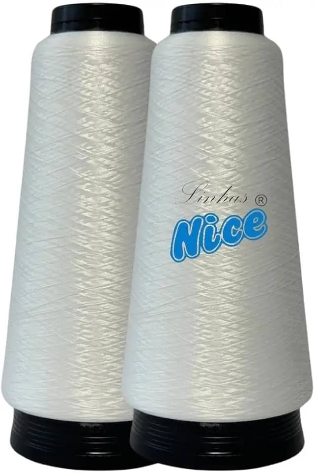 Kit 2 Fio Overloque 100g CADA - Para Maquina Overloque - Branco, Preto e Colorido.