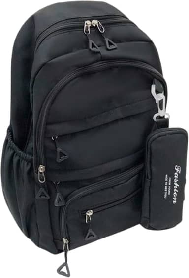 Mochila Versátil Unissex Escolar Trabalho e Dia a Dia - Design Moderno Mochila Escolar Feminina Masculina Tactel Notebook Juvenil Acompanha Estojo