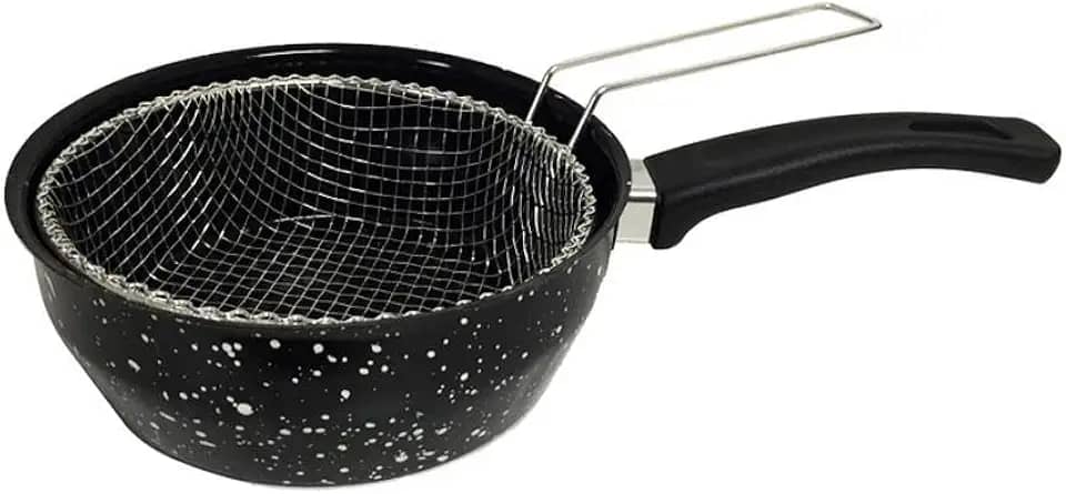 Frigideira Fritatudo Fritadeira Cesto 20cm Esmaltada Roa