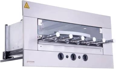 Churrasqueira a Gás de Embutir para 6 Espetos Age GN 220V Titan