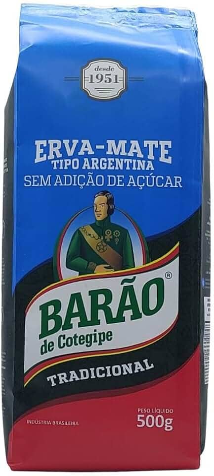 Erva Mate para Chimarrão Barão Tipo Argentina 500gr