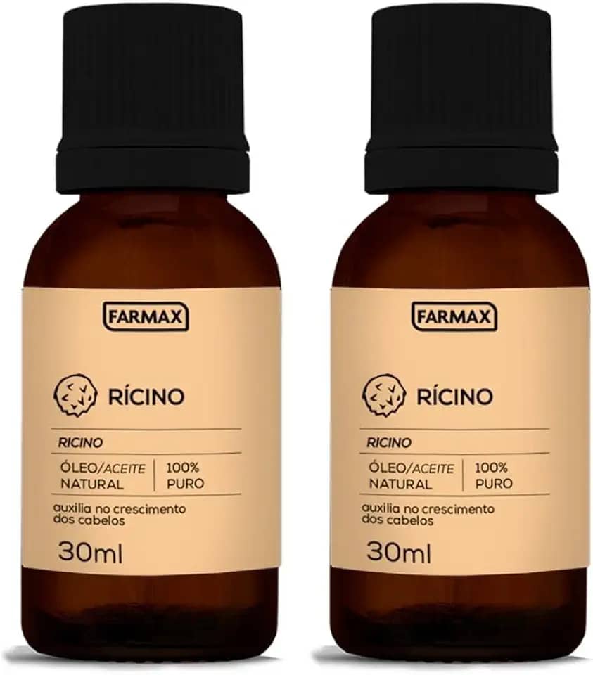 Farmax Óleo de Rícino 100% Puro 30ml - 2 unidades
