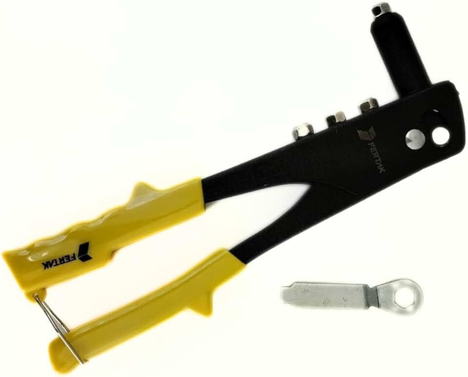 Alicate Rebitador Manual 4 Bicos Rebitadeira POP Profissional Fertak com Chave