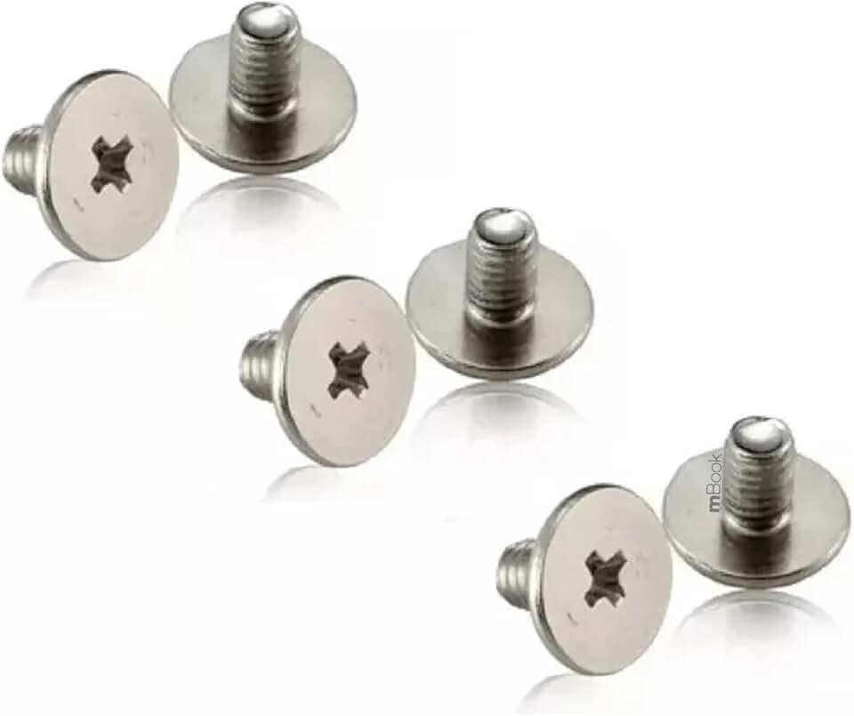 Kit mBook com 6 unidades de parafusos para dobradiça de notebooks