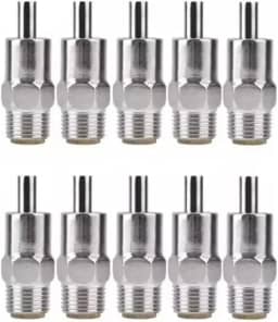 Bebedouro Automático para Hamster Porco da Índia Coelho, Aço Inoxidável, Anti-Vazamento, Kit com 10 Unidades