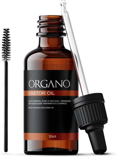 Castor Oil ORGANO (Rícino) Óleo Vegetal 100% Puro - 30ml