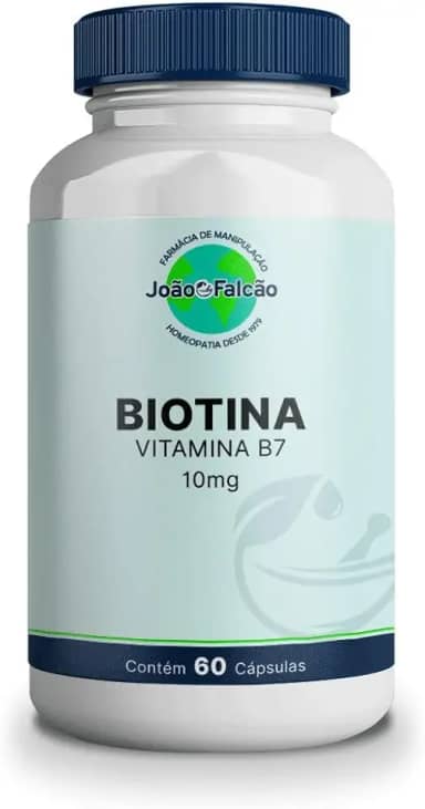 Vitamina B7(Biotina) 10Mg - 60 Cápsulas