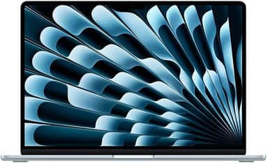 Apple 2025 MacBook Air (de 15 polegadas, Processador M4 da Apple com CPU 10‑core e GPU 10‑core, 16GB Memória unificada, 256 GB) - Azul céu