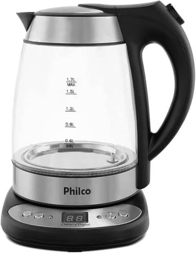 Chaleira Philco Digital Glass 1,7l PCHD Preto 1200W