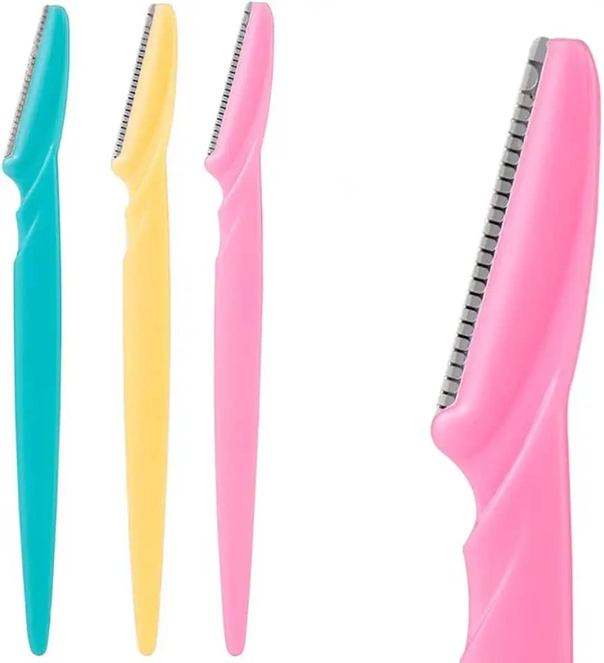 Kit 3 Navalhas para Aparar Sobrancelha Rosto Axila Corpo Removedor de pelos