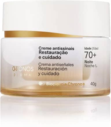 Creme Antissinais Restauração e Cuidado 70+ Noite Chronos Derma 40 g